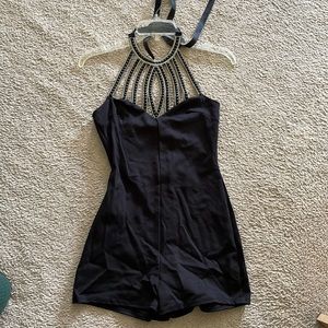 Brand New, Never Worn. Charlotte Russe Black Romper Size Small